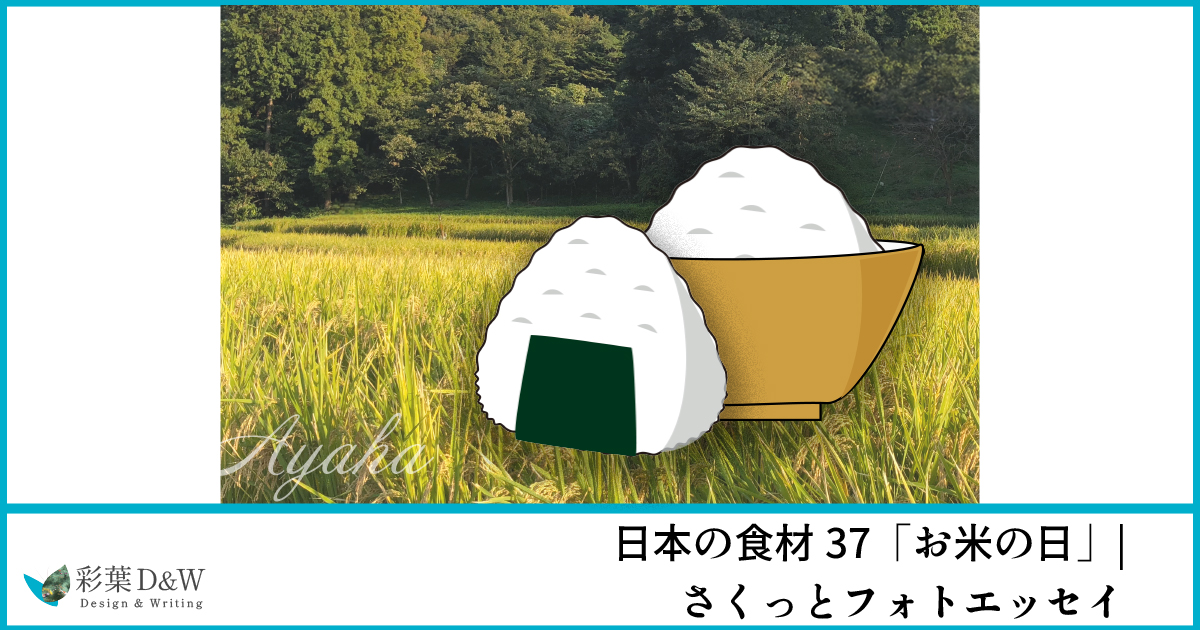 日本の食材37「お米の日」| さくっとフォトエッセイ